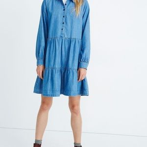 Madewell Denim Tiered Shirtdress